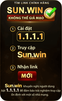 Cài 1.1.1.1 để truy cập Sun.win